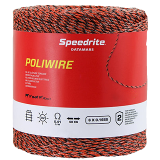 Speedrite poliwire svart/orange