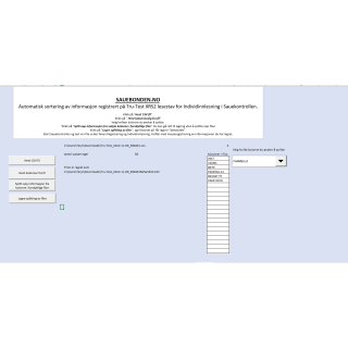 Excel makro - Splitting av fil