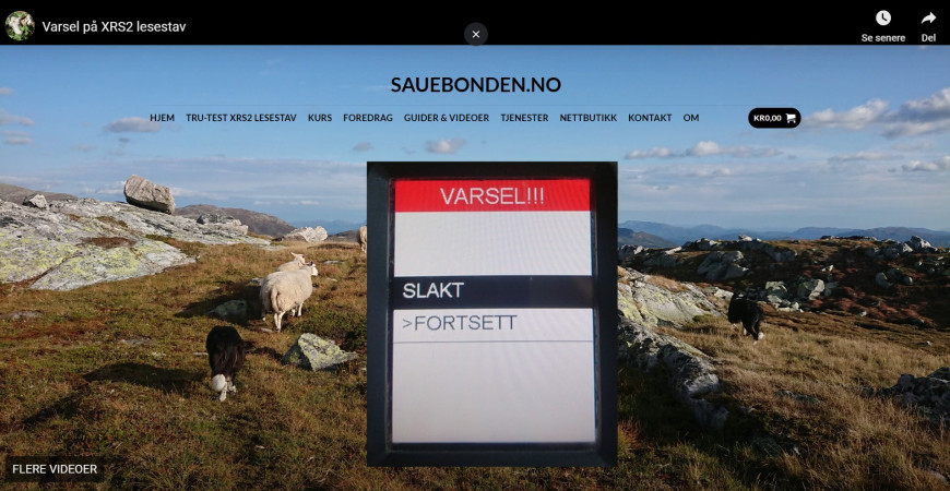 Tru-Test XRS2(i) - Varsel